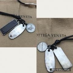 値下げ‼️【新品未使用】ボッテガヴェネタネックレス パーシモン エナメルブラックのサムネイル