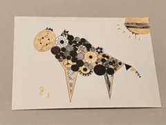 手描き抽象画 A5サイズのサムネイル