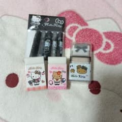 Hello Kitty 日焼けキティ 消しゴム 鉛筆キャップ セットのサムネイル