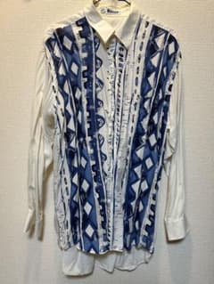 古着 幾何学模様 総柄シャツ crazy patternのサムネイル