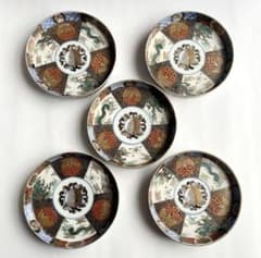 古伊万里 染錦 柘榴 雲龍文 切立丸皿 5客セット - メルカリ