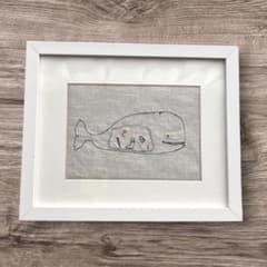 Coral & Tusk くじら刺繍アート リネン Coral Memoriesのサムネイル