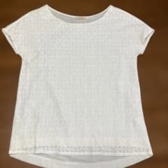 GLOBA L WORK ホワイト レース半袖のサムネイル