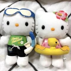 非売品ダイワロイヤルホテルズ ハローキティ &ダニエル水着 ぬいぐるみ