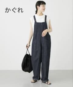 かぐれ デニムサロペット インディゴ　綿のサムネイル