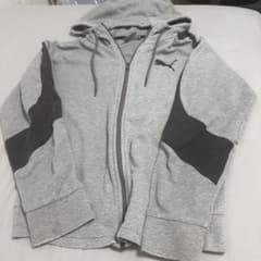 PUMA ジップアップパーカー グレー メンズ S 秋服のサムネイル