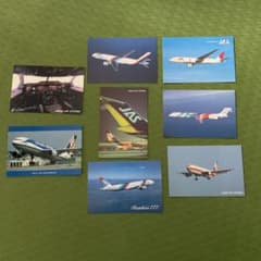 飛行機 ポストカード JAL JAS 日本航空 日本エアシステム 8枚セット