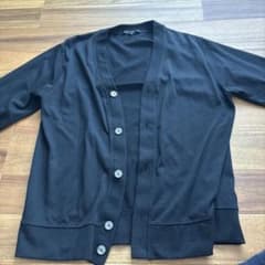 AQUASCUTUM 長袖カーディガン ブラックのサムネイル