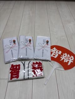 智辯学園　甲子園出場記念タオル、うちわ非売品のサムネイル