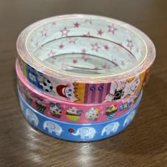 平成レトロマスキングテープ 3本セット デザインテープのサムネイル