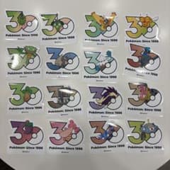 韓国　ポケモン　30周年　ステッカー　まとめ売り　バラ売り可能 韓国限定】ポケモン 30周年記念ランダムステッカー まとめ④ - メルカリ