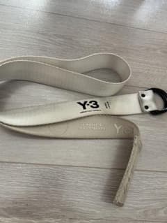 Y-3 ヨウジヤマモト　刺繍ロゴ　ベルト ホワイト 130cmのサムネイル