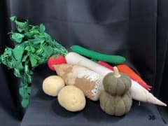 ☆NHKおしゃれ工房取材 作家田中幸子 手のひらの野菜畑シリーズミニ