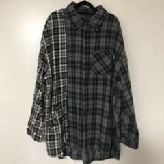 最終値下げ！AJOBYAJO ビッグシルエットチェックシャツのサムネイル