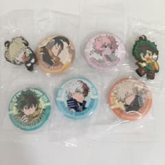 【僕のヒーローアカデミア】缶バッジ5種＆キーホルダー2種セット　くら寿司