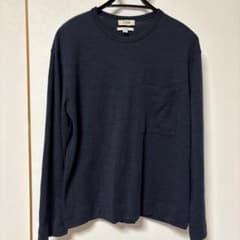 COS メンズ 長袖ニット ポケット付き ネイビーのサムネイル