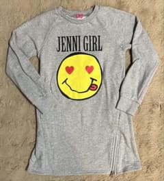 Thumbnail of JENNI GIRL スマイリーフェイス長袖ワンピース　140 グレー