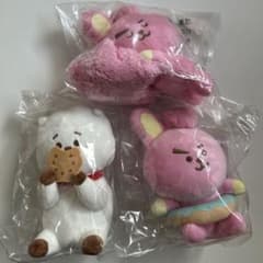 bt21 1번 복권 봉제인형 3체 세트 쿠키 RJ BTS 신품 미개봉