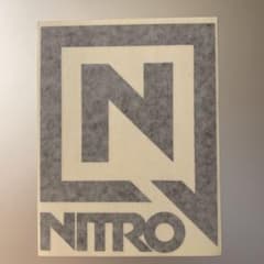 NITRO  SNOWBOARDS カッティングステッカー ブラックのサムネイル