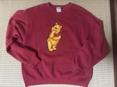 The Disney Store プーさん 赤 M ビンテージ　90sのサムネイル