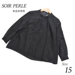 新品未使用 SOIR PERLE 東京ソワール ブラウス ロールネック シフォン 