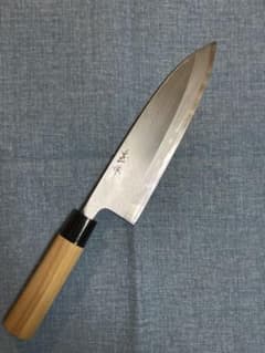 甚作　白鋼　大出刃包丁　刃渡り21センチ 甚作 白鋼 大出刃包丁 刃渡り21センチ - メルカリ