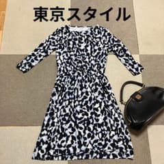 東京スタイル/ワンピース/総柄/幾何学柄/膝丈 /七分袖