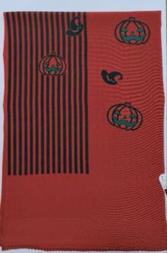 帯揚げ　帯上げ　帯あげ　ハロウィン　ジャックオランタン　10月　かぼちゃ　おばけ