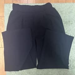 ブラック スラックス ワイドパンツ XLサイズのサムネイル
