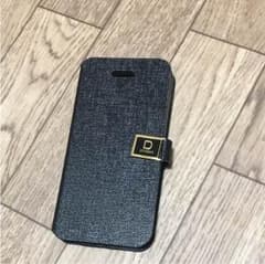 超薄0.3mmiPhone5/5s ケース レザー 手帳型 スタンド機能 くろのサムネイル