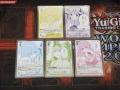 五等分の花嫁カードゲーム　プロモ5種各1枚セット　箔押し