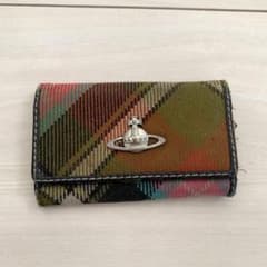 ジャンク品 Vivienne Westwood チェック柄キーケース キーケース