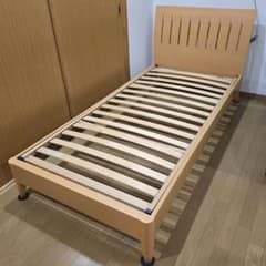 【大塚家具 ドイツ製ウッドスプリング】シングルベッドフレーム 送料込】大塚家具 ドイツ製ウッドスプリング シングルベッドフレーム