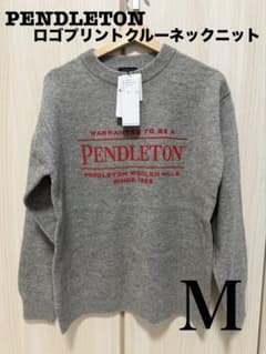 新品未使用】PENDLETON ロゴプリントクルーネックニット M - メルカリ