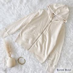 신품 태그 첨부 BLESSE BLIGE 파커 아이보리 지퍼 업 M