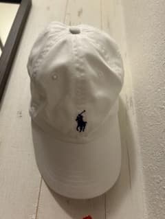 「クリーニング済」Polo ホワイト キャップのサムネイル