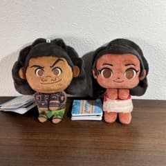 タグ付き☆モアナと伝説の海 & you マスコット モアナ・マウイ2点セット