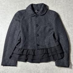 AD2017 トリココムデギャルソン 花刺繍 ウールジャケット 丸襟 AD2017 トリココムデギャルソン 花刺繍 ウールジャケット 丸襟 - メルカリ