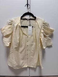 MOUSSY クリーム色 半袖シャツ FRのサムネイル