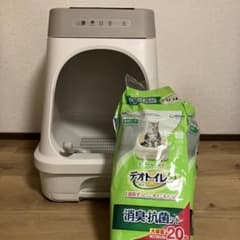 ユニ・チャーム デオトイレ 本体セット 消臭抗菌シート付き【美品】のサムネイル