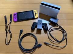 Nintendo Switch 本体 パープル イエロー ※箱なし - メルカリ