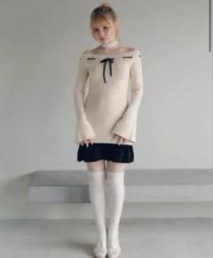 andmary Lilian ribbon mini dress - メルカリ