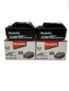 Makita マキタ バッテリー BL1860B 18V 6.0Ah 2個セットのサムネイル