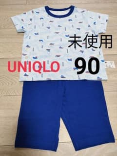 6/2まで！【新品】ユニクロ　半袖　ドライパジャマ　船　90のサムネイル