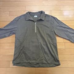PLUS ONE ハーフジップ チェックシャツ 長袖のサムネイル