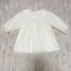 1度のみ着用　子供用チュールドレス ワンピース100cmのサムネイル