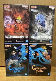NARUTO うずまきナルト　うちはサスケ　フィギュア　4個セット
