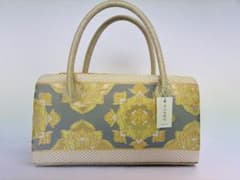 高級逸品 川島織物 帯地使用 利休バッグ 和装バッグ 【状態：新品
