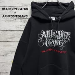 849【美品】ブラックアイパッチ アフロディーテギャング ビッグロゴ