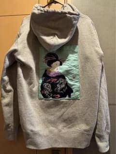 flip the script 和柄 浮世絵 刺繍 パーカー Mのサムネイル